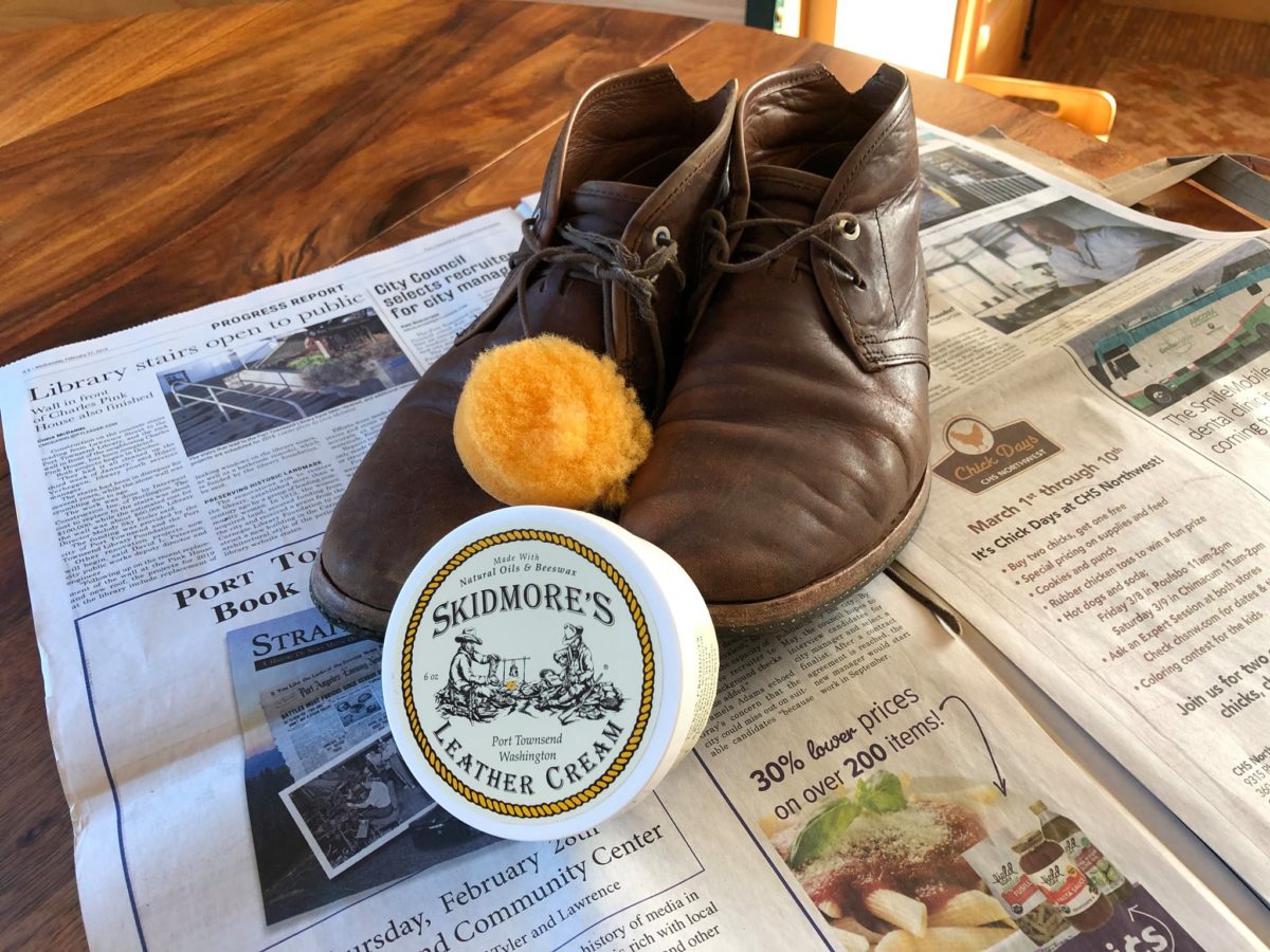 Leather cream application process