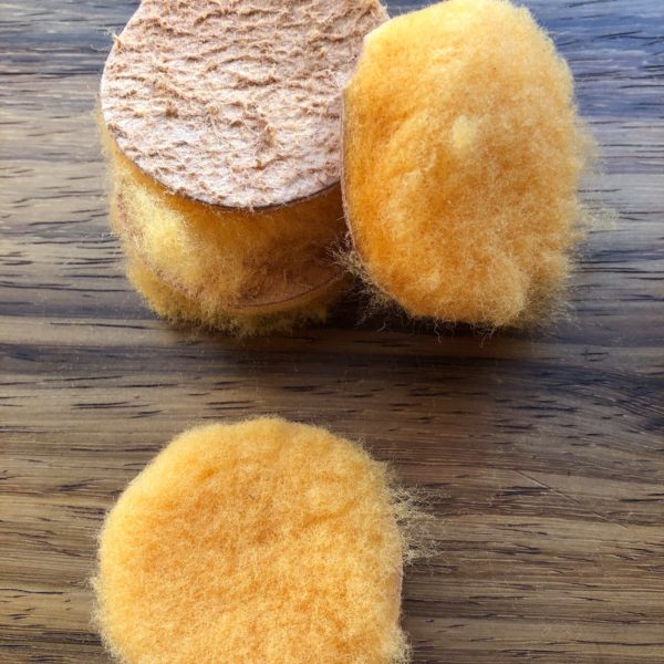 Sheepskin brush pad