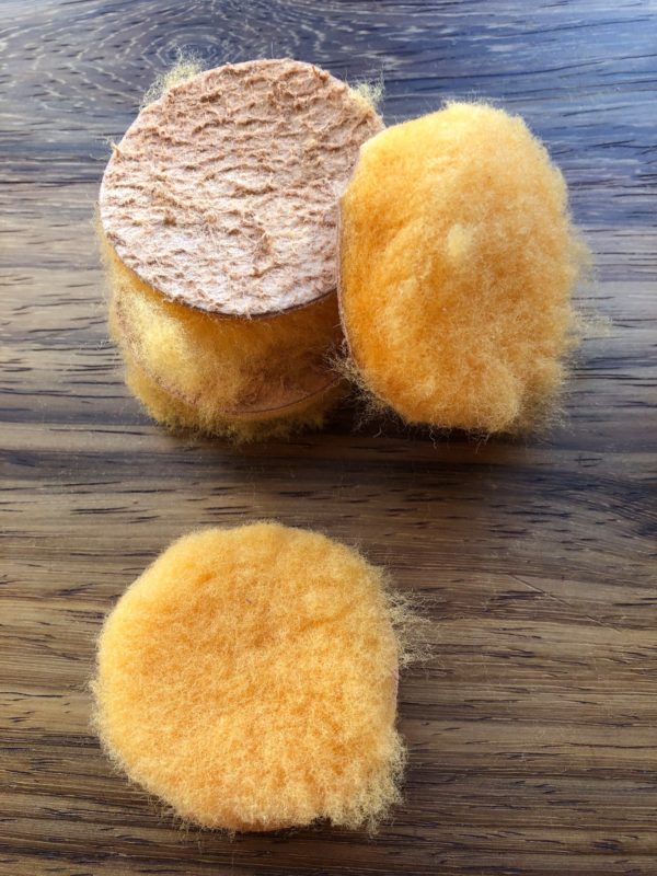 Sheepskin brush pad